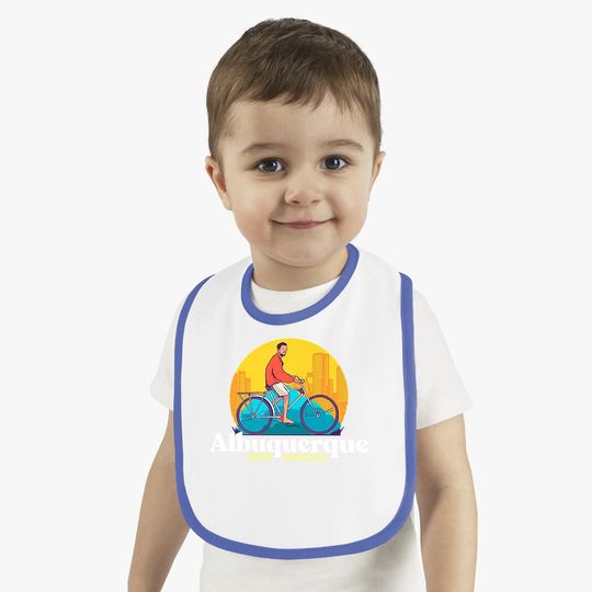 Albuquerque New Mexico 80s Retro Baby Bib