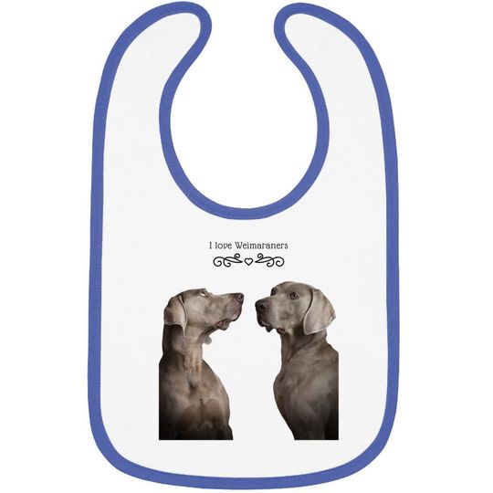 Weimaraner Dog Baby Bib