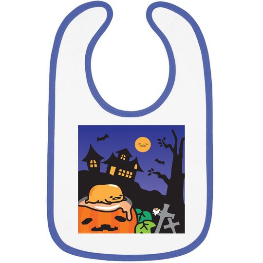 Gudetama Haunted House Halloween Baby Bib