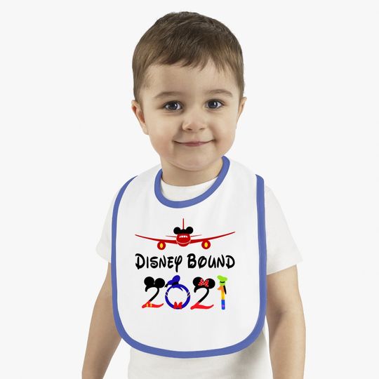 Disneyworld Mickey And Minnie Vacation Baby Bib