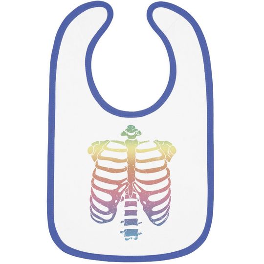 Halloween Skeleton Rib Cage Baby Bib