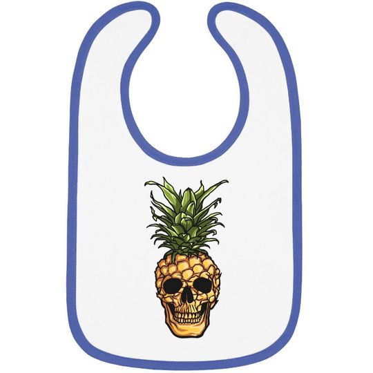 Pineapple Skull Baby Bib Pineapple Baby Bib