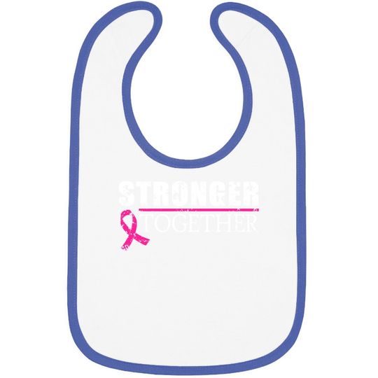Elephield Stronger Together Breast Cancer Awareness Youth Baby Bib