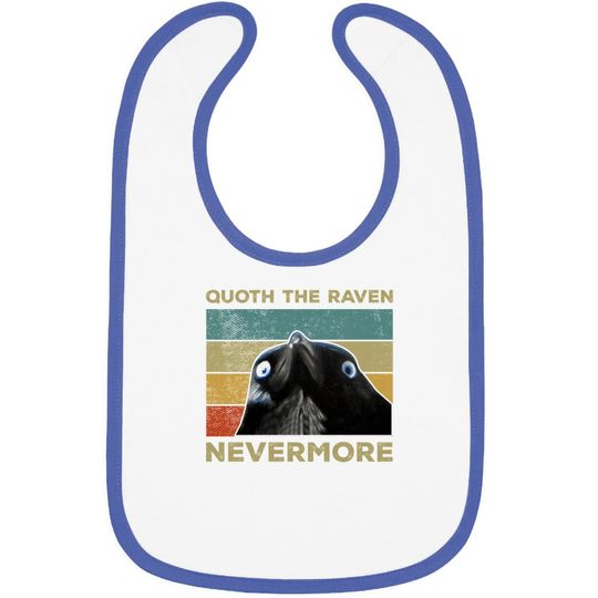 Quoth The Raven Nevermore Baby Bib