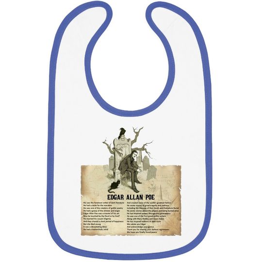 Edgar Allan Poe Baby Bib
