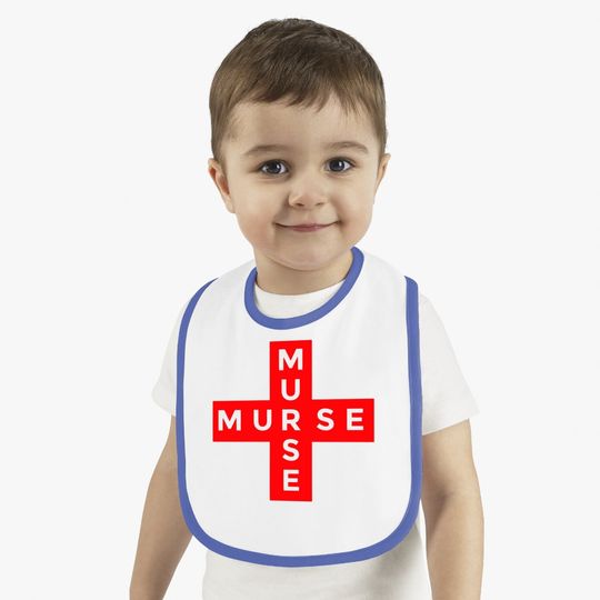 Cool Male Nurse Cross Design Baby Bib