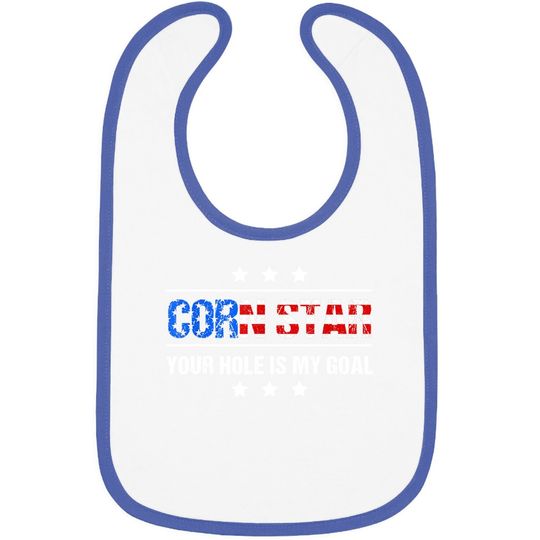 Corn Star Your Hole Is My Goal Cornhole Baby Bib