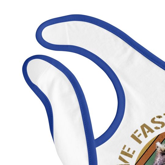 Live Fast Eat Trash Racoon Baby Bib