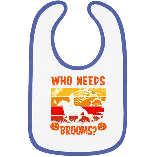 Horse Halloween Brooms Are For Beginners Classic Baby Bib