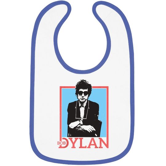 Bob Dylan Outline ly Licensed Baby Bib