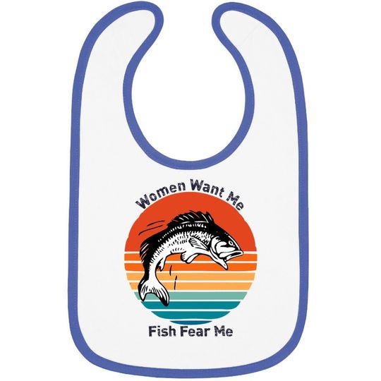 Want Me Fish Fear Me Classic Baby Bib