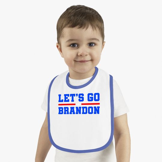 Let's Go Brandon Conservative Usa Flag Baby Bib