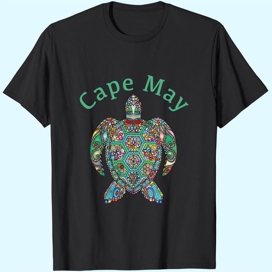Discover Cape May T-Shirt Tribal Turtle T-Shirt