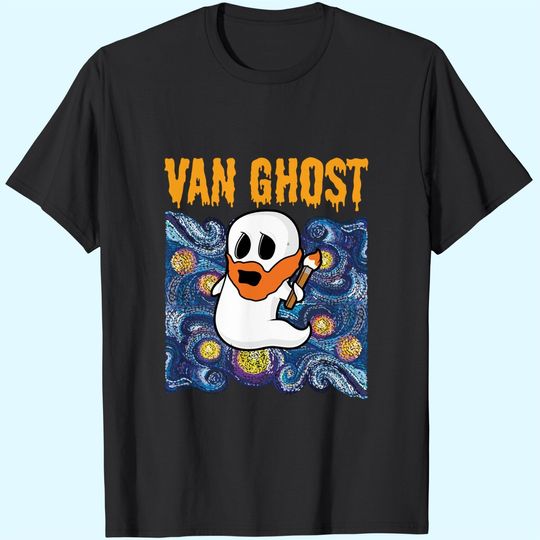 Halloween Van Gogh Starry Night T-Shirt