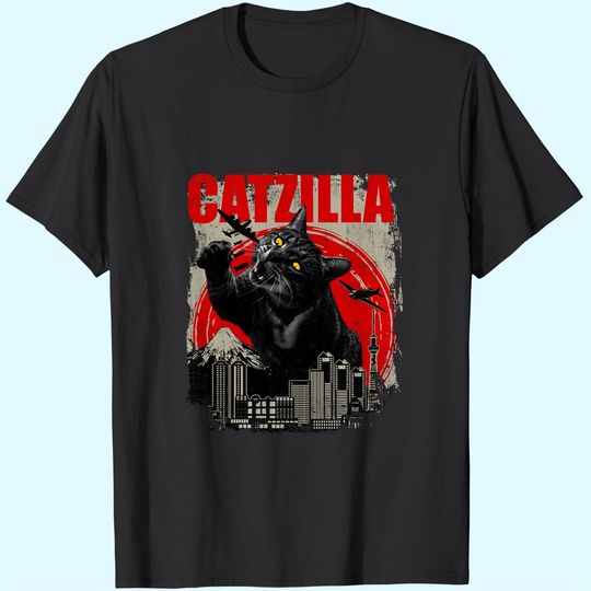 Catzilla Cat Lover Kitten Kitty T-Shirt