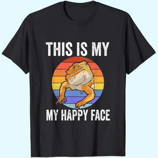 Discover this is my happy face bearded dragon for a reptiles lover T-Shirt