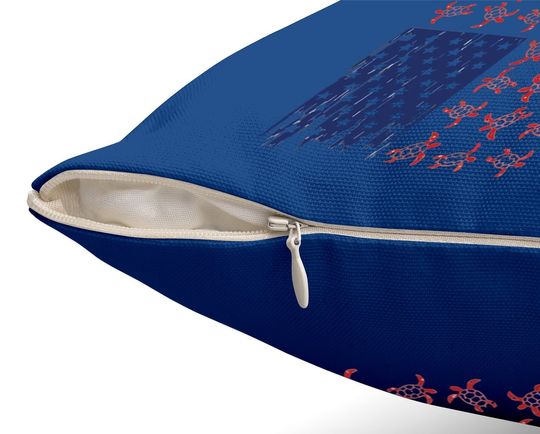 Turtle Flag Classic Throw Pillow