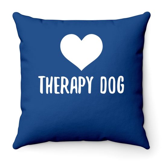 Therapy Dog Throw Pillow