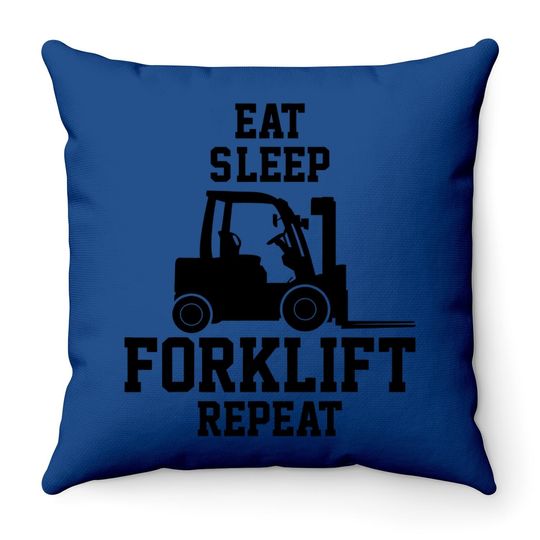 Forklift Throw Pillow