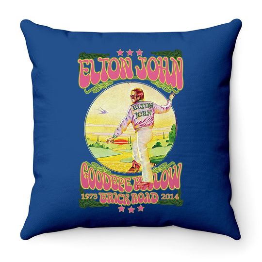 Tiwywln Elton John Goodbye Yellow Brick Road Fashion Throw Pillow