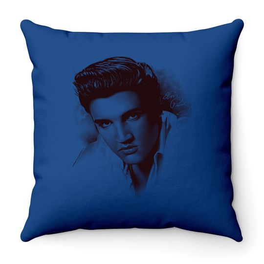 Elvis Presley King Of Rock And Roll Music The Stare Throw Pillow