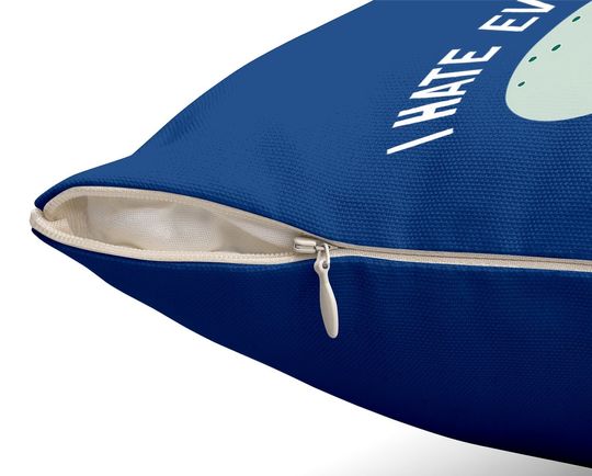 Spongebob Squarepants Squidward I Hate Everyone Throw Pillow