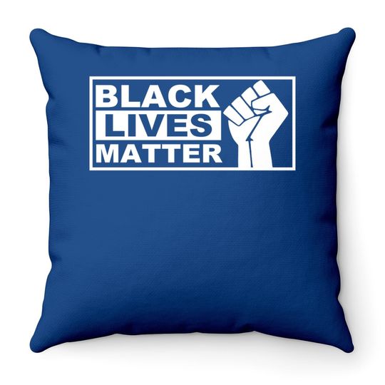 Black Lives Matter Throw Pillow Blm Black History Power Pride Throw Pillow