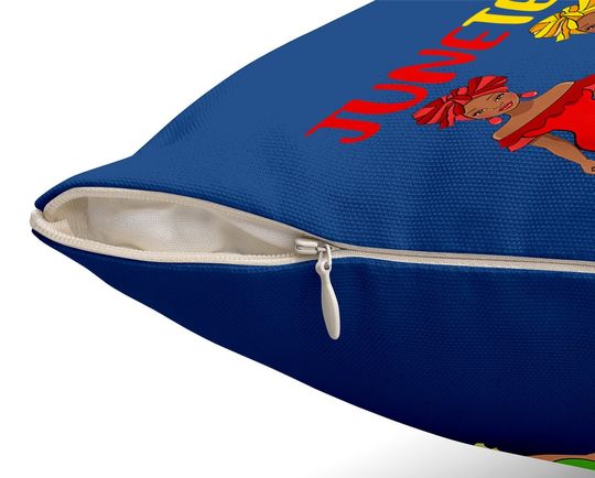 Juneteenth Melanin Black Throw Pillow