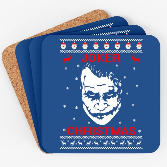 Joker Christmas Coasters