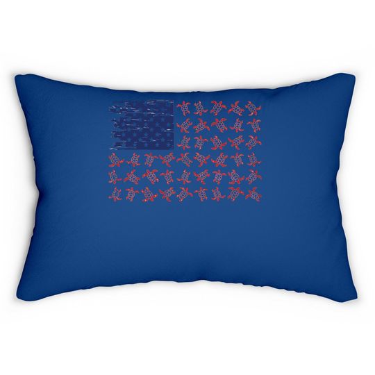 Turtle Flag Classic Lumbar Pillow