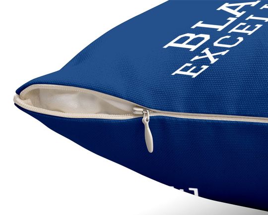 Black Excellence Black Power Throw Pillow White Print