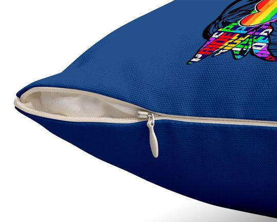 Free Mom Hugs Messy Bun Lgbt Pride Rainbow Throw Pillow