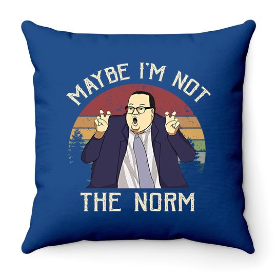Saturday Night Live Matt Foley Maybe I’m Not The Norm Circle Throw Pillow
