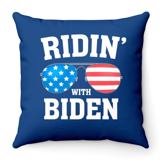 Joe Biden Kamala Harris 2020 - Ridin' With - Liberal Throw Pillow