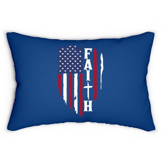 4th Of July Lumbar Pillow American Flag Graphic Lumbar Pillow Patriotic Stars Stripes Independence Day Tops