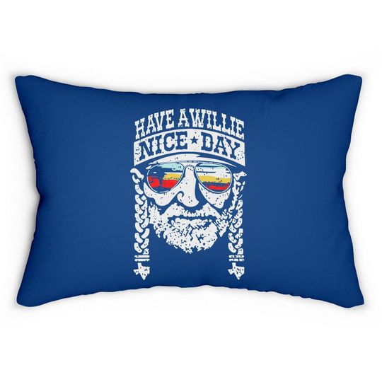 I Willie Love The Usa & Have A Willie Nice Day Short Sleeve Lumbar Pillow Tops