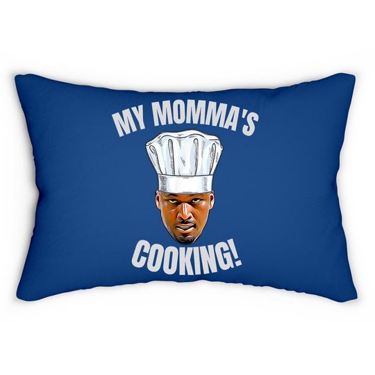 My Momma's Cooking Kwame Brown Mama's Son Peoples Champ Bust Lumbar Pillow