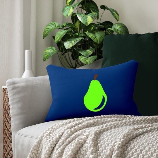 Green Pear Lumbar Pillow