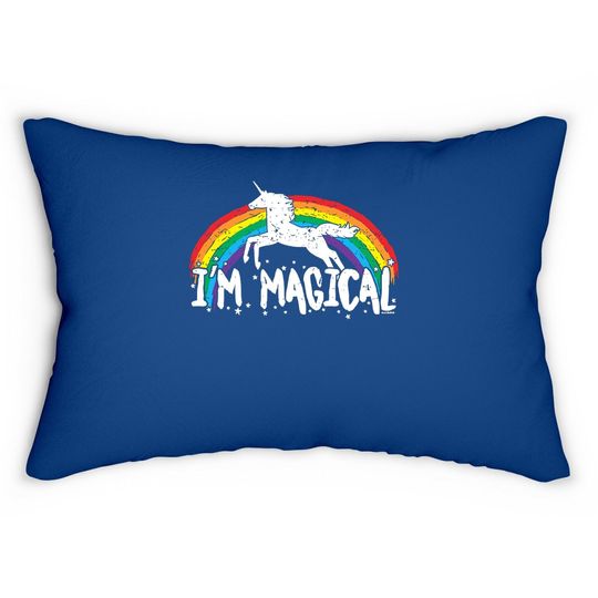 I'm Magical - Rainbow Unicorn Magic Lumbar Pillow