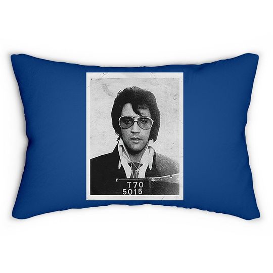Elvis Presley Mugshot Poster Lumbar Pillow