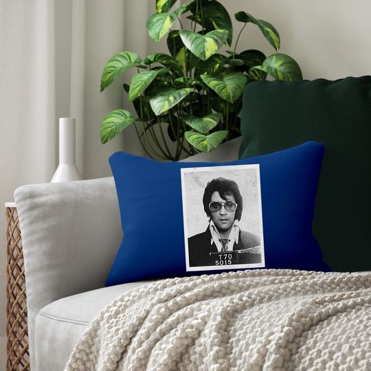 Elvis Presley Mugshot Poster Lumbar Pillow