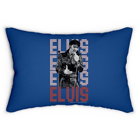 Elvis Presley King Of Rock And Roll Music Lumbar Pillow