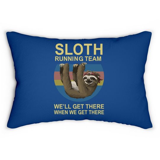 Beopjesk Sloth Running Team Lumbar Pillow Short Sleeve I Hate People Graphic Lumbar Pillow Tops