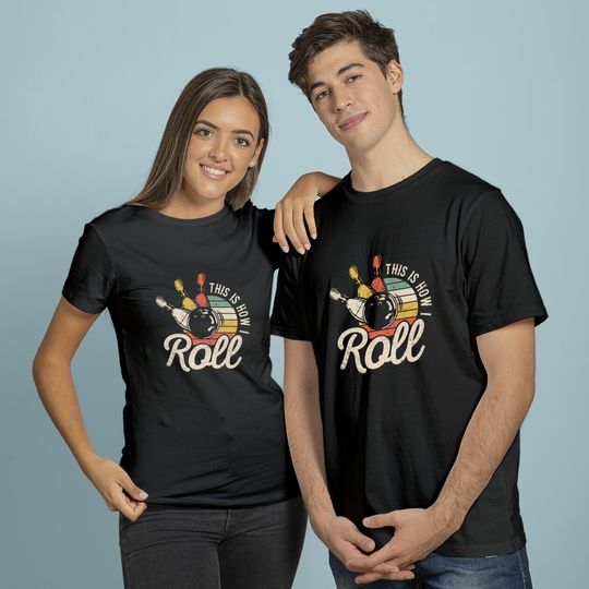 This Is How I Roll Retro Bowling Bowler Gift T-Shirt