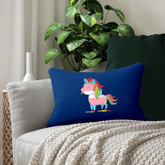 Transgender Unicorn-lgbtq Trans Pride Lumbar Pillow Lumbar Pillow