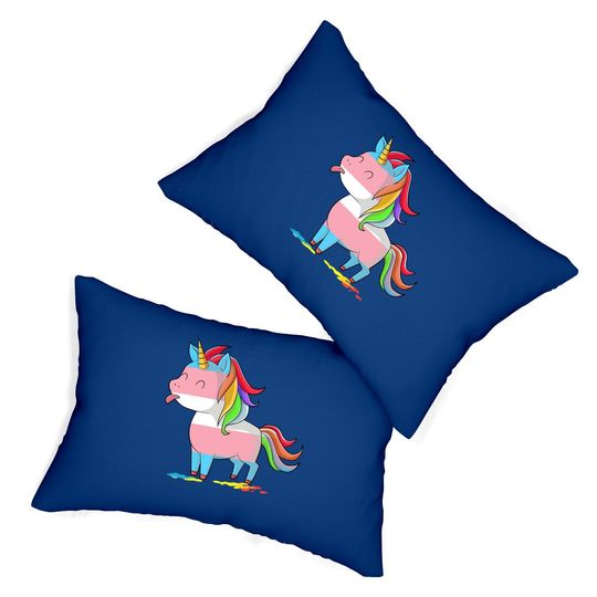 Transgender Unicorn-lgbtq Trans Pride Lumbar Pillow Lumbar Pillow