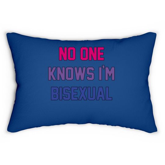 Bisexual Bi Pride Funny Gay Lesbian Lgbtq Clothing Gifts Lumbar Pillow