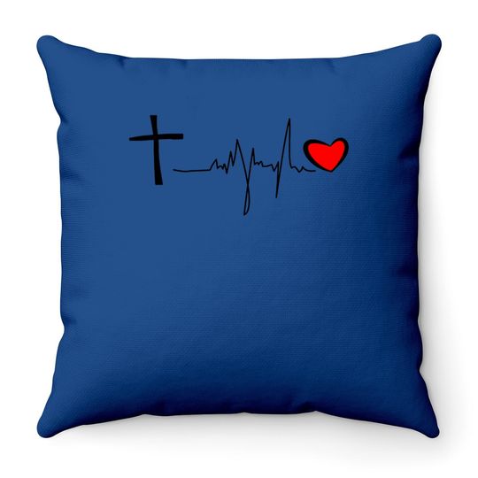 Nqy Christian Love Embroidery Short-sleeve Fashion Throw Pillow