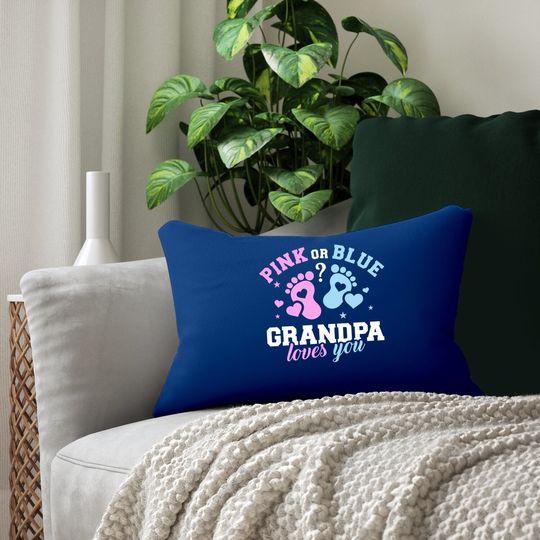 Gender Reveal Grandpa Lumbar Pillow