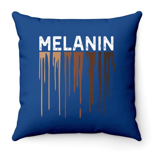 Drippin Melanin Throw Pillow For Pride Throw Pillow